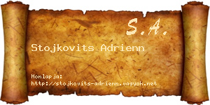 Stojkovits Adrienn névjegykártya